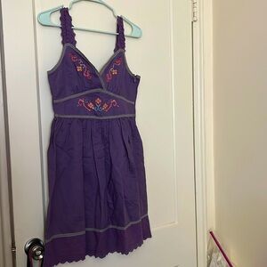 NWT Nick & Mo purple dress size: 7